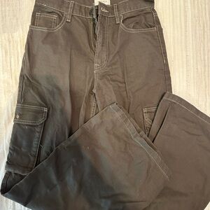 PacSun Gray Cargo Pants Wide Leg